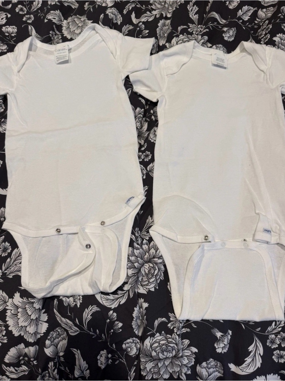 Vintage Gerber White Snap Onesie Lot